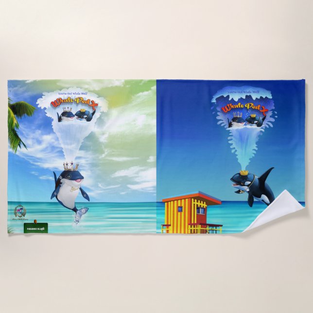 Serviette de plage Vous avez du courrier pour bale (Devant)