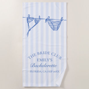 Serviette De Plage Week-end de célibataire en bord de mer avec bikini