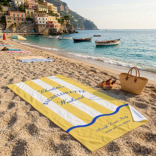 Serviette De Plage Week-end moderne de célibataire d'été