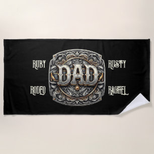 Serviette De Plage Western Cowboy DAD Fête des pères