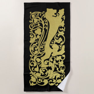 Serviette De Plage Will Bradley Heraldic Lion