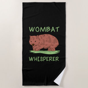 Serviette De Plage Wombat Whisperer
