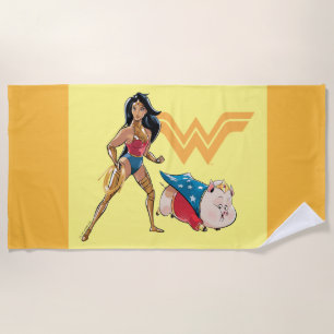 Serviette De Plage Wonder Woman & PB