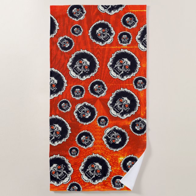 Serviette De Plage Yeux rouges ZOMBIE B (Devant)