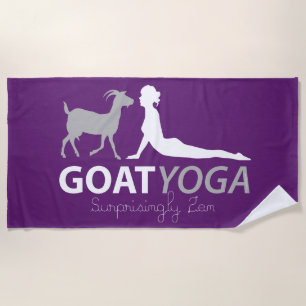 Serviette De Plage Yoga de chèvre étonnamment Zen