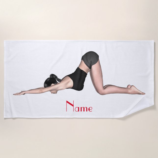 Serviette De Plage Yoga Poses Thunder_Cove (Devant)
