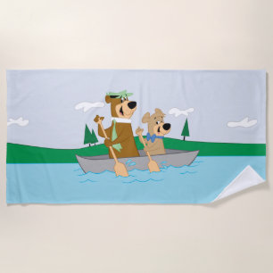 Serviette De Plage Yogi Bear et Boo Boo Fun Canoe Adventure