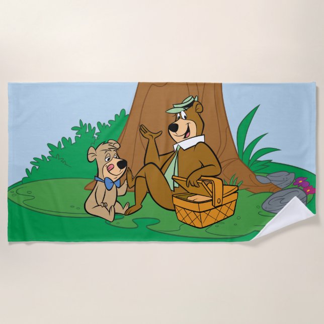 Serviette De Plage Yogi Bear et Boo-Boo pique-nique Snack (Devant)