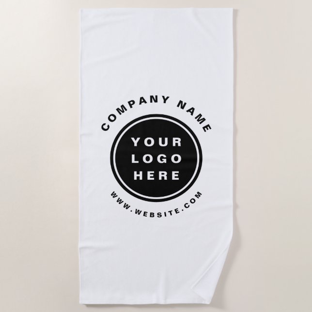 Serviette De Plage Your Business Logo Promoteur Business Company (Devant)