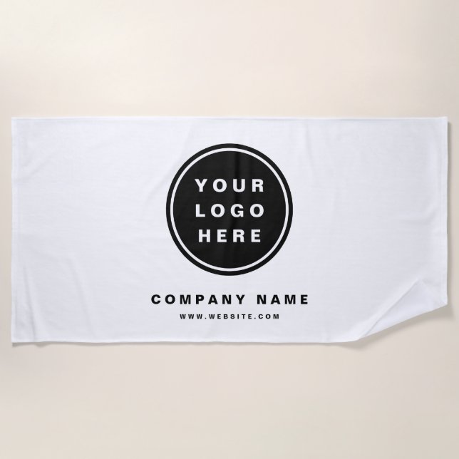 Serviette De Plage Your Business Logo Promoteur Business Company (Devant)