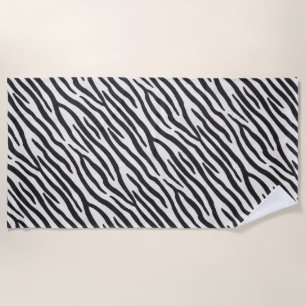 Serviette De Plage Zebra Fur Réaliste Poster de animal Exotique