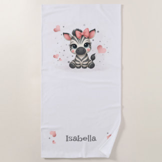 Serviette De Plage Zèbre petit adorable 
