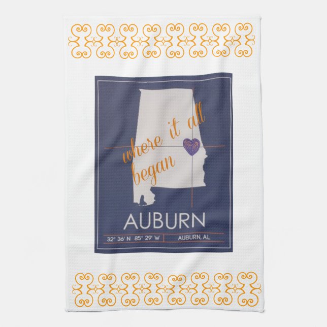 Serviette de plat auburn (Vertical)