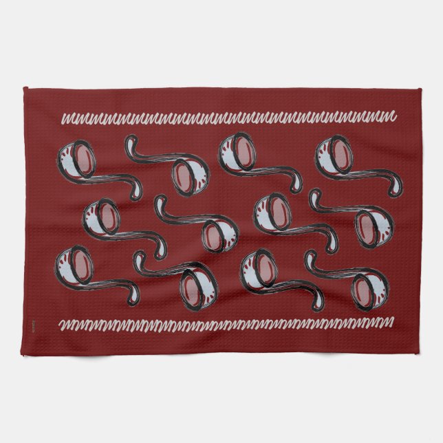 Serviette de plat de canneberge (Horizontal)