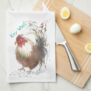 Serviette de plat de coq de Key West
