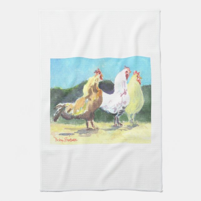 Serviette de plat de cuisine de poulet (Vertical)
