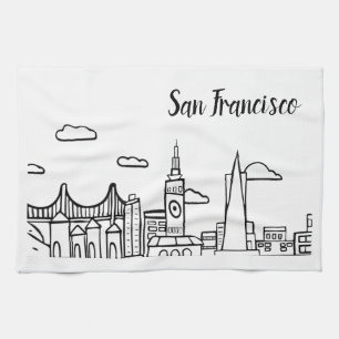 Serviette de plat de cuisine de San Francisco