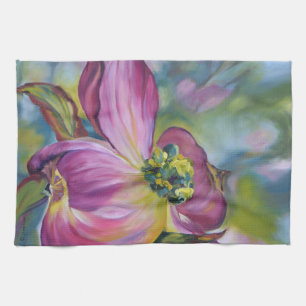 Serviette de plat de fleur de cornouiller