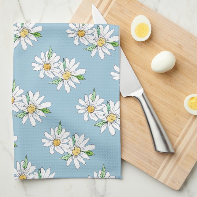 Serviette de plat de marguerite (Quart Plié)