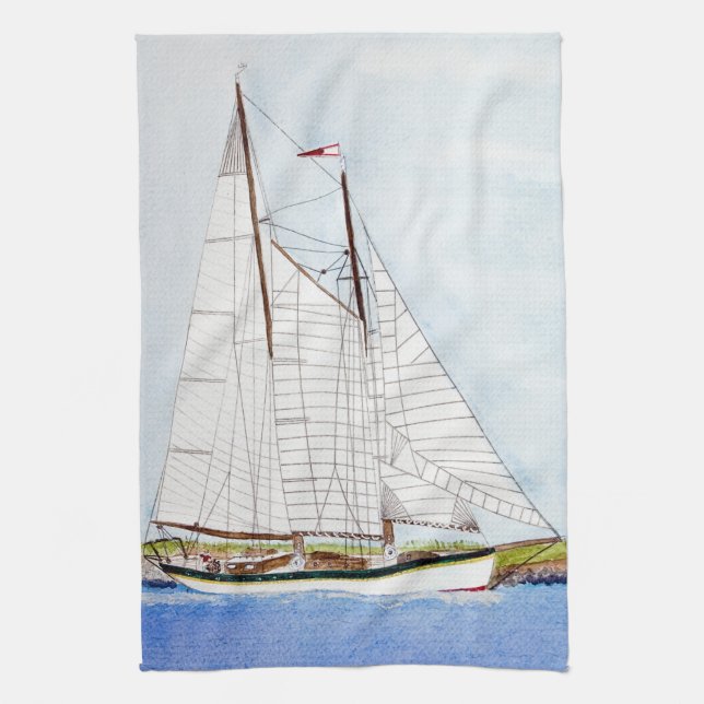 Serviette de plat nautique de cuisine d'océan de (Vertical)