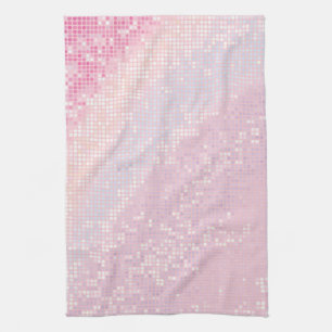 Serviette de plat rose Girly de cuisine de