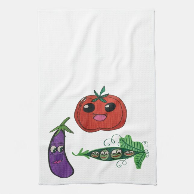 Serviette de plat végétarienne de JMCdesign (Vertical)