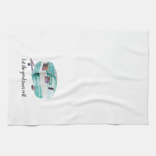 Serviette de plat vintage de cuisine de campeur