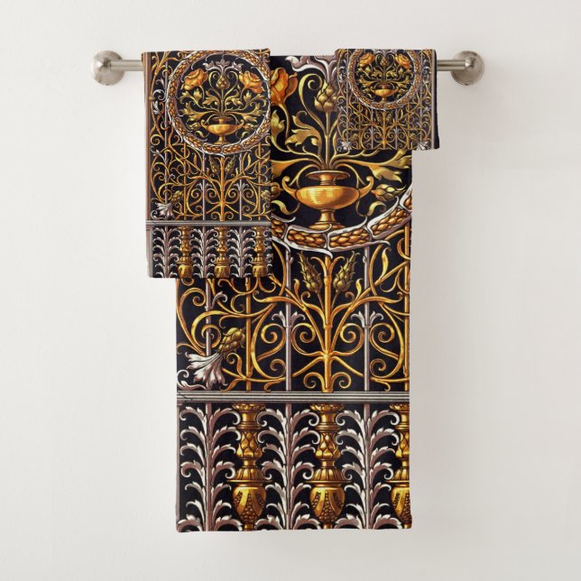 Serviette de porte d'or (En situation)