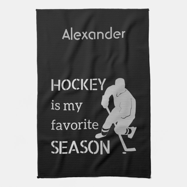 Serviette de raie de hockey sur glace saison préfé (Vertical)