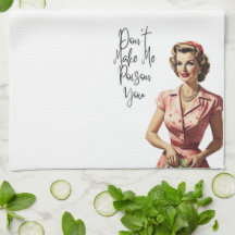 Serviette de sac à farine rétro - Serviette de cui