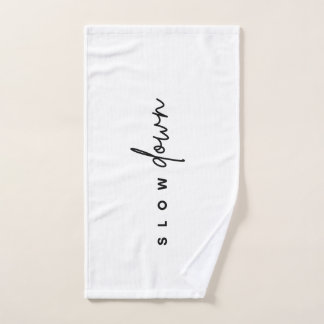 Serviette de salle de sport - Ralentissez-le