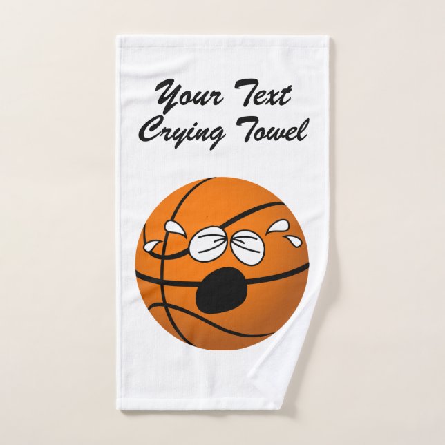 Serviette de séchage de basket Votre texte et votr (Serviette à main)