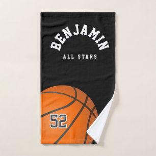 Serviette de sport de basket-ball personnalisée -E
