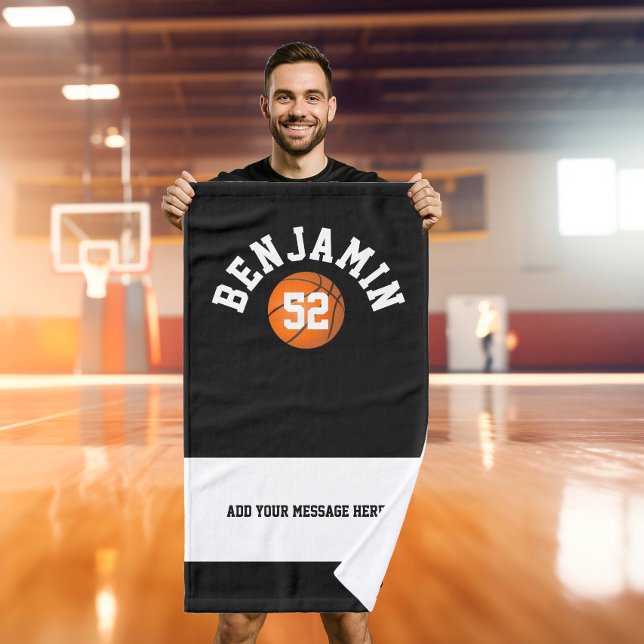 Serviette de sport de basket-ball, serviette de ba (Créateur téléchargé)