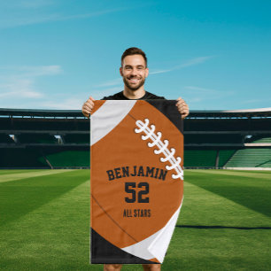 serviette de sport de football américain, serviett