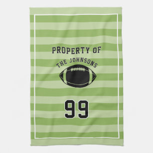 Serviette de sport personnalisée   Joueur de footb