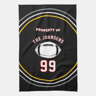 Serviette de sport personnalisée   Joueur de footb