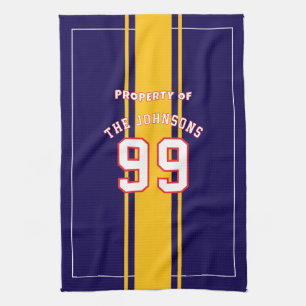 Serviette de sport personnalisée   Joueur de footb