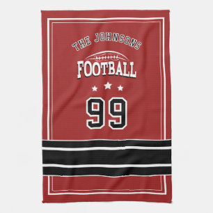 Serviette de sport personnalisée   Joueur de footb