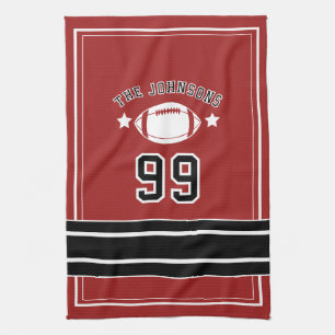 Serviette de sport personnalisée   Joueur de footb