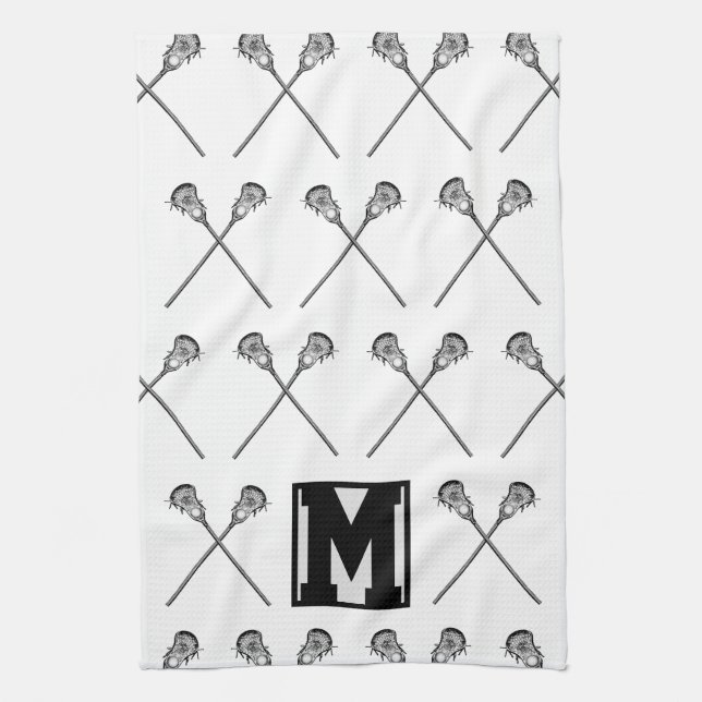 Serviette de sport personnalisée Lacrosse (Vertical)