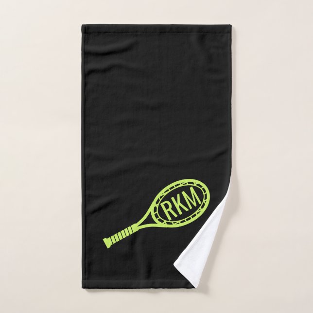 Serviette de sport pour tennis Monogramme Simple N (Serviette à main)