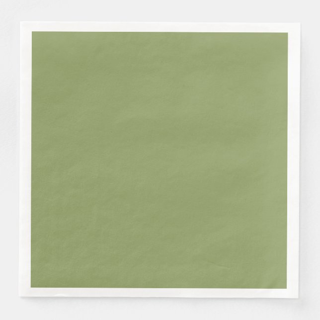 Serviette de table en papier vert mousse pour dîne (Devant)
