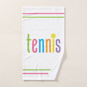 Serviette de tennis colorée