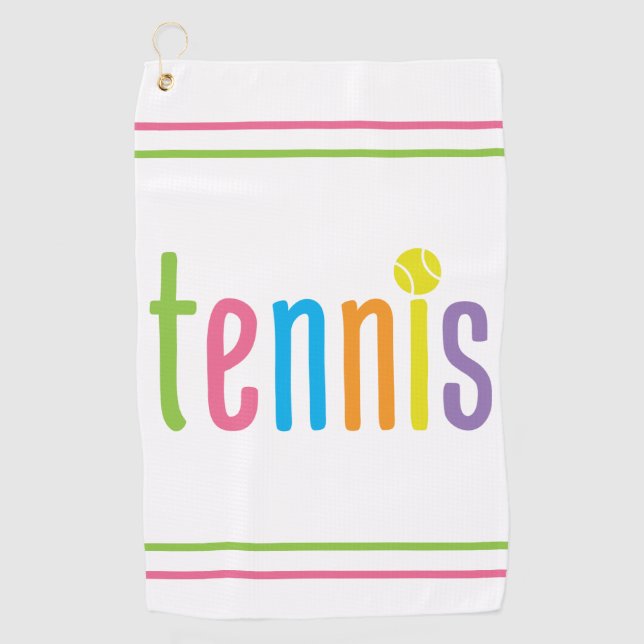 Serviette de tennis colorée (Devant)