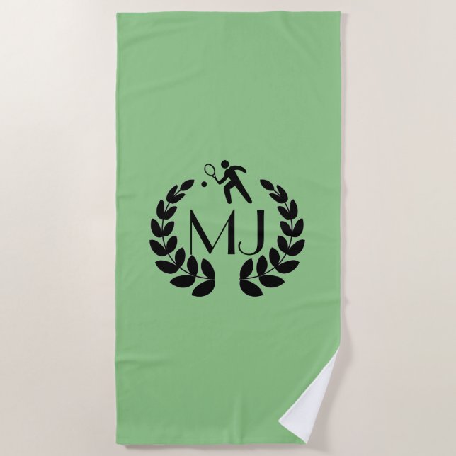 Serviette de tennis personnalisée sur mesure (Devant)
