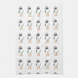 Serviette de thé au Puffin