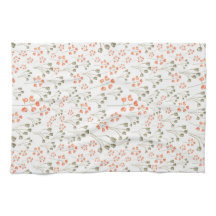 Serviette de thé aux fleurs d'automne