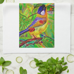 Serviette de thé aux oiseaux de Leslie