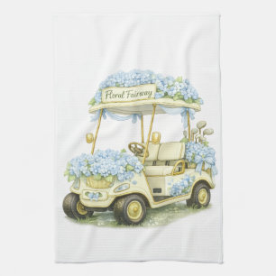 Serviette de thé blanche pour chariot de golf Hydr